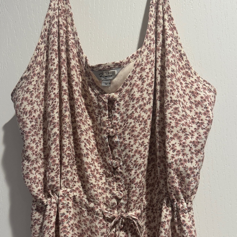 Rails Floral Midi Dress in Cream and Pink - Picture 3 of 8